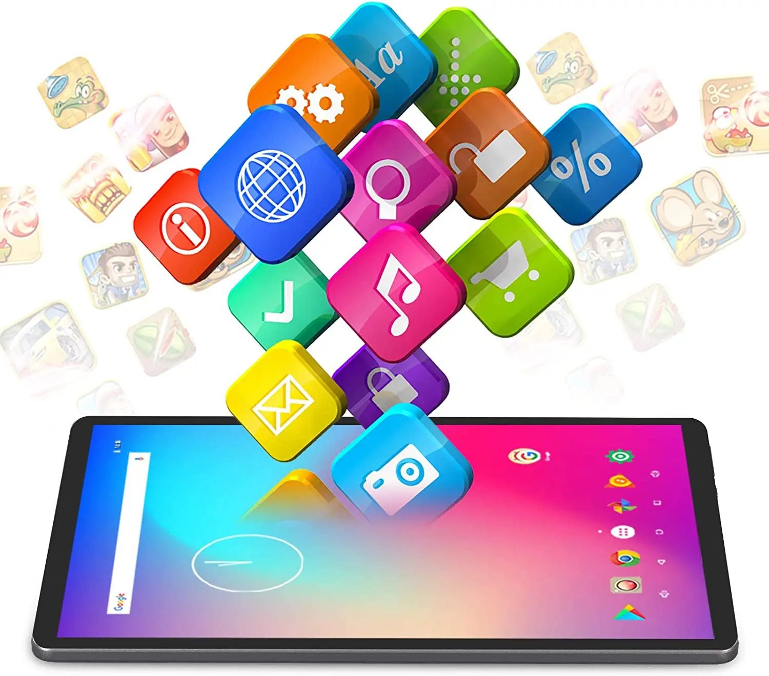 10-дюймовый планшет Dragon Touch K10 с четырёхъядерным процессором ОЗУ 2 Гб ПЗУ 16 Android 8 1 WiFi