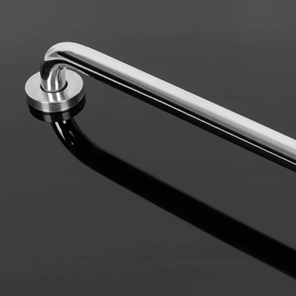 

1pc Stainless Steel Bathroom Handrail Toilet Non-slip Handrail Thicken Bathroom Safety Handrail (Silver 30cm Ordinary Light )