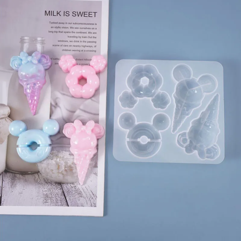 

Ice Cream Silicone DIY Decoden Sweet Deco Resin Craft UV Resin Mold