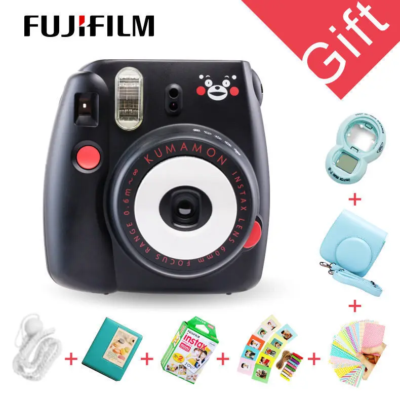 Оригинальная камера моментальной печати Kumamon Fuji Fujifilm Instax Mini 8, обычная съемка снимков