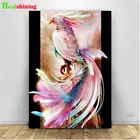 3D Алмазная живопись, фантазия, животное, рыба птица и крест, Ститч, алмазная 5D круглая алмазная живопись сделай сам, вышивка Стразы N2209