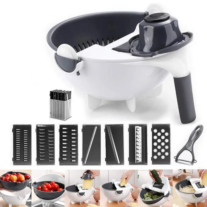 9 в 1 кухонный гаджет терка для овощей слайсер многофункциональный легкий