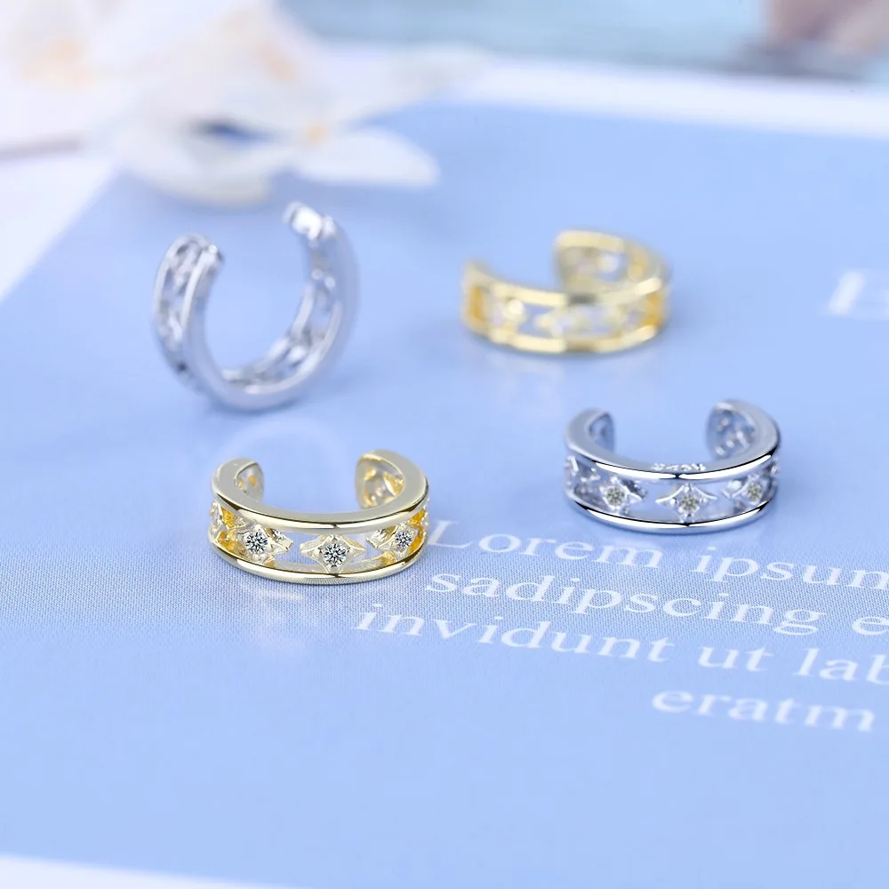 

Simple Hollow Earcuff Clip Earring Women Ear Cuffs for Non Pierced Ears No Hole Clip On Earrings Cartilage Earing Cuff Jewelry