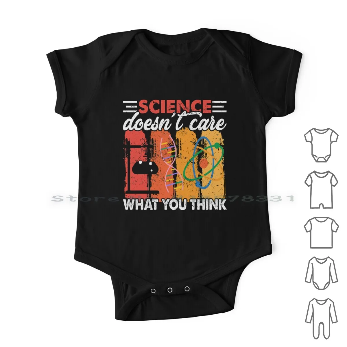 

Детский хлопковый комбинезон для новорожденных, с надписью «Science't Care What You Think»