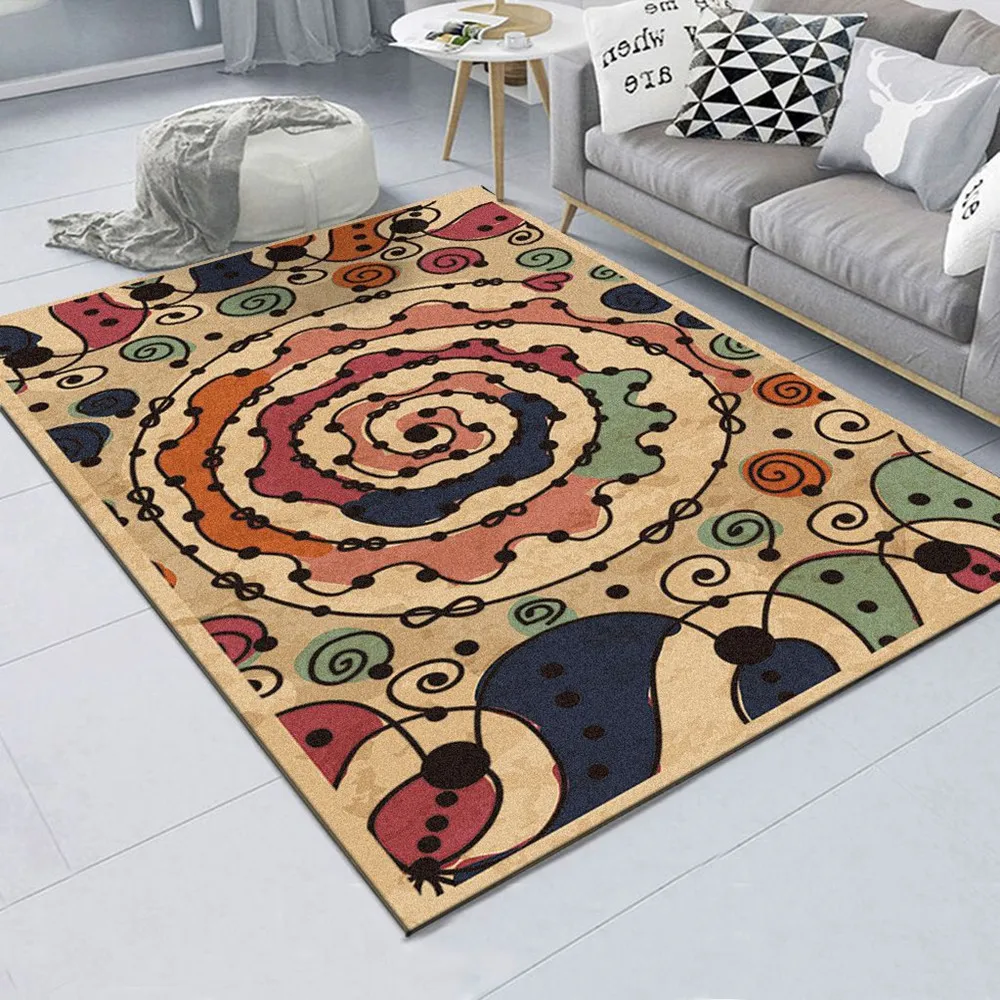 

Retro Classical Persian Geometric Style Carpets For Living Room Bedroom Area Rugs Printed Door Mat Kitchen 3D Home Carpet Floor