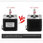 Шаговый двигатель Nema17, 0,9 градусов, 42, Nema 42BYGH A 38 мм 17HS4401 17HS4401S, импульсное значение, 4 провода, для 3D-принтера ABCD