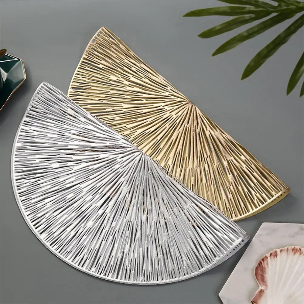 

PVC Hollow Round Placemat heat insulation mat hotel placemats coasters environmental table coffee restaurant AntiSlip cup D7F4