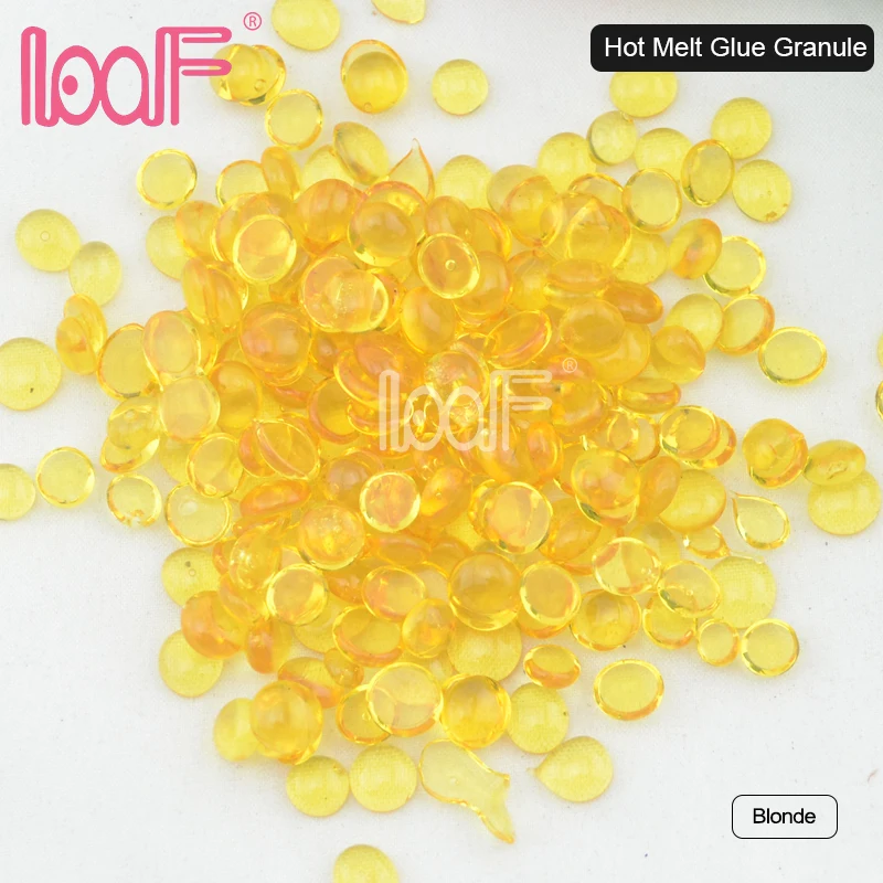 LOOF wholesale 10000g keratin granule hot melt glue grain for human hair extensions 3 colors available | Шиньоны и парики