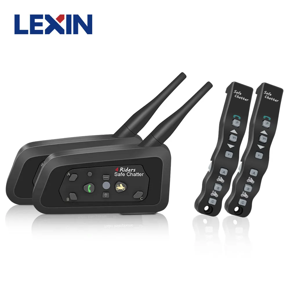 2 шт. Lexin A4 Интерком BT Переговорное Bluetooth Устройство для Мотошлема гарнитура 4