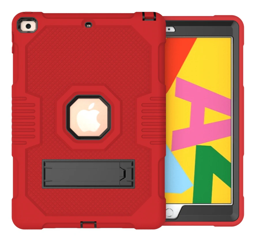 

BuzzLee for Apple iPad 10.2 inch 2019 Kids Safe Silicone Tablet Case Robot Tablet Stand Protective Cover for iPad 10.2" 2019