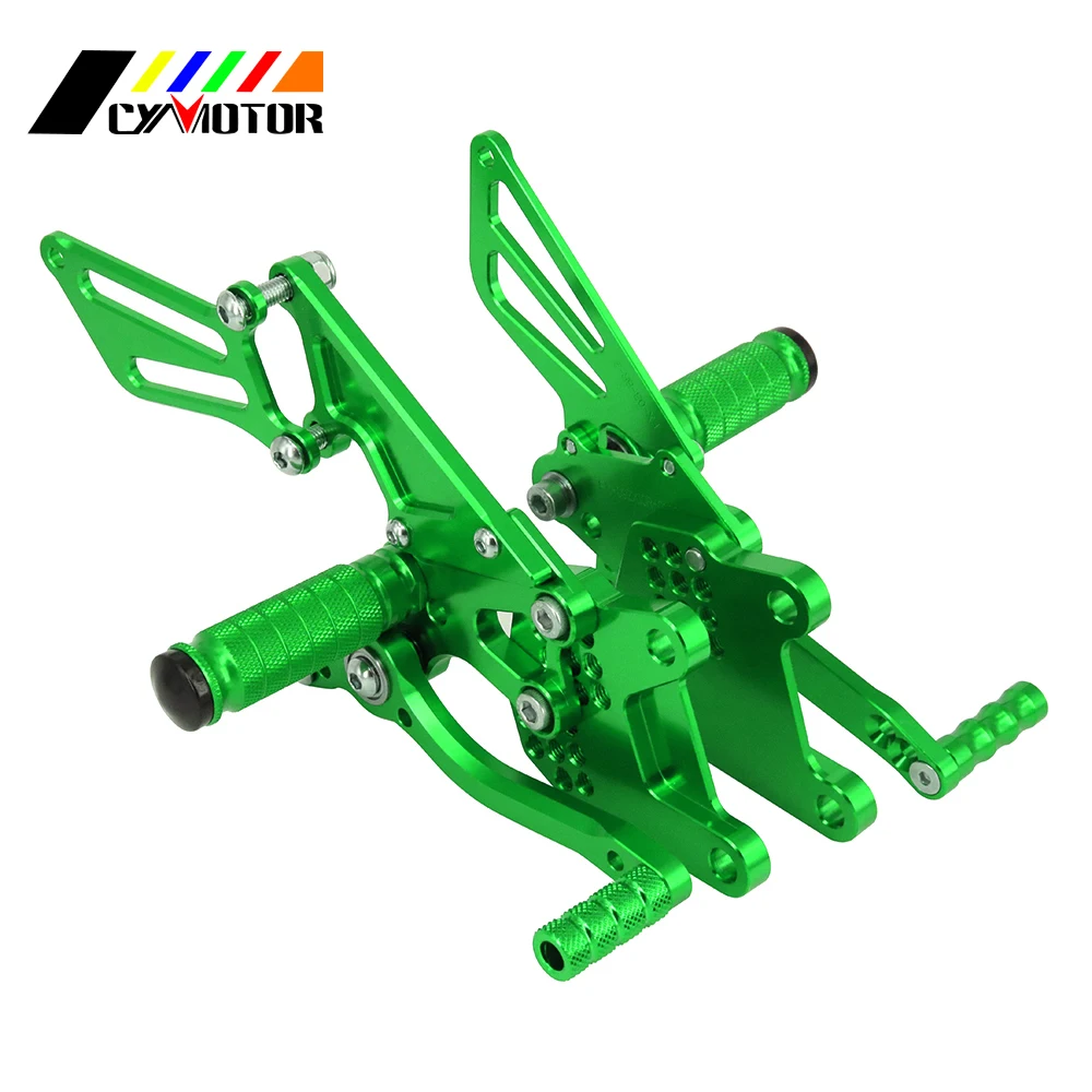 Мотоцикл с ЧПУ Регулируемые подножки подножек для KAWASAKI NINJA ZX10R ZX 10R 2006 2007 2008 2009 2010 06