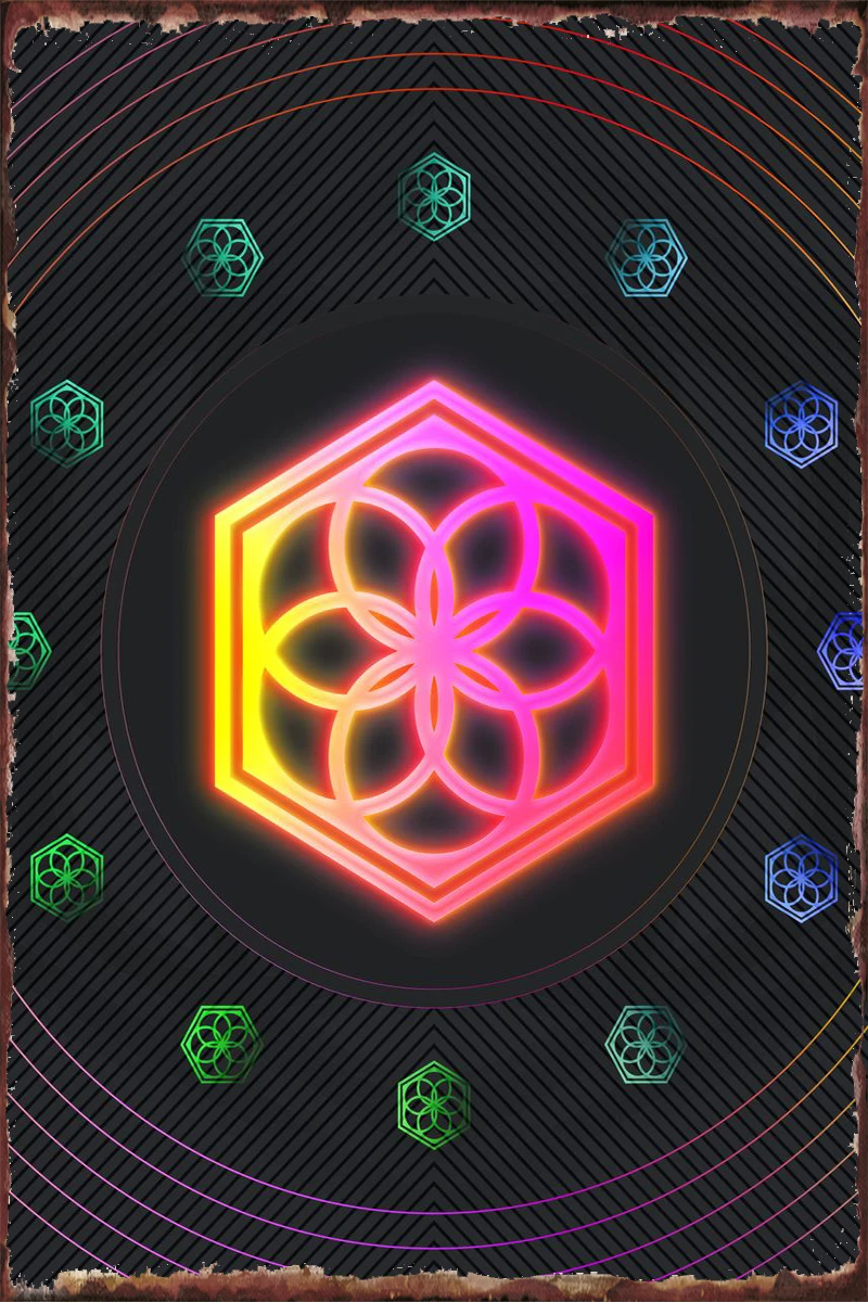 

Неоновые руны глифов, мандалы, жестяные пластины, украшение для стен, декор для комнаты, Ретро винтажный металлический знак, жестяная вывеск...