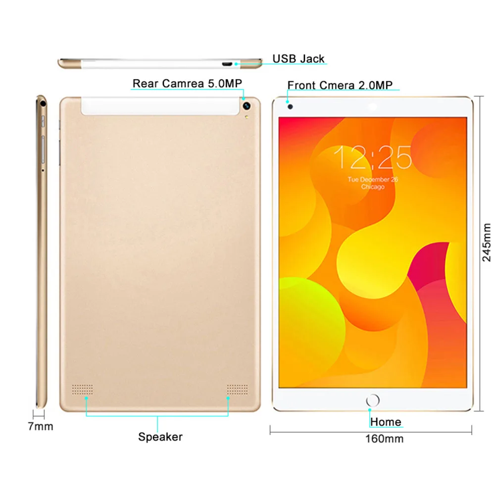 

Newest Original 10 inch Tablet Pc 4G LTE Phone Call Google Market GPS WiFi FM Bluetooth 10.1 Tablets 6G+128G Android 9.0 tab