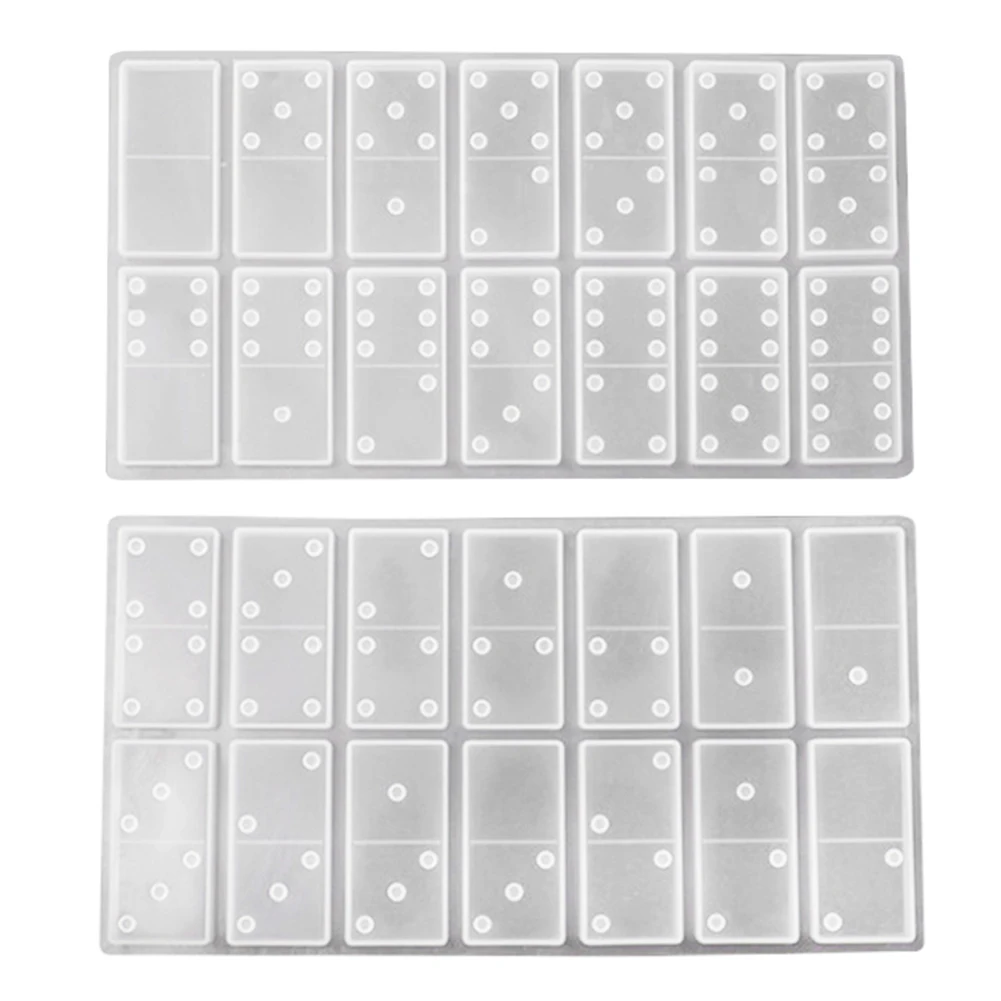 

DIY Silicone Epoxy Resin Handmade Molds Kit Fun Art Crafts For Dominoes Shape JAN88