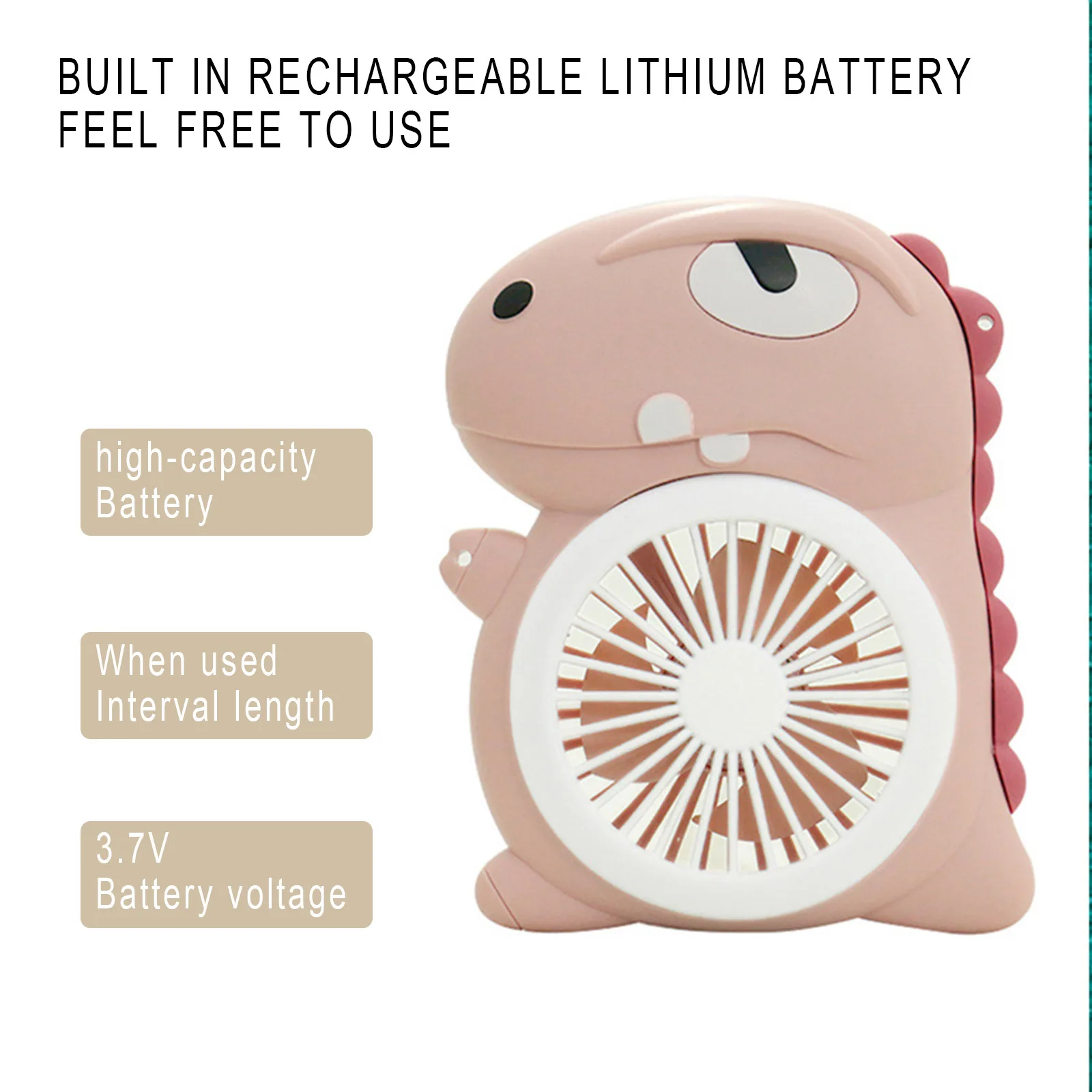 

USB portable fan cold fan hands free neck fan hanging rechargeable mini sports fan 3-speed adjustable neck dual fan Home Office