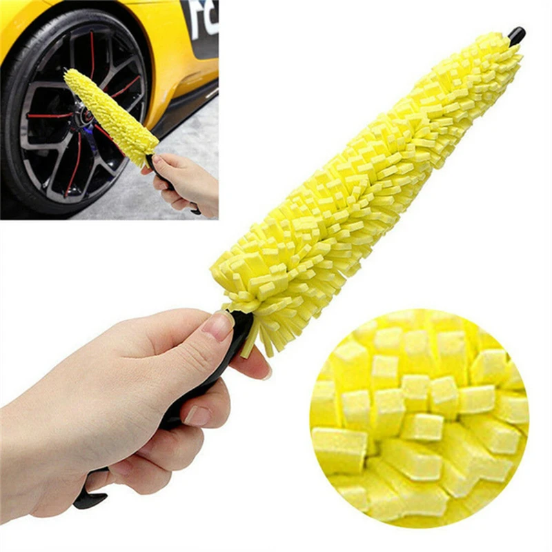 

Щетка для чистки автомобильных колес, щетка с пластиковой ручкой, 28 см