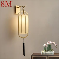 8m indoor wall light sconces led fabric modern wall lamp fixture for home bedroom living room office