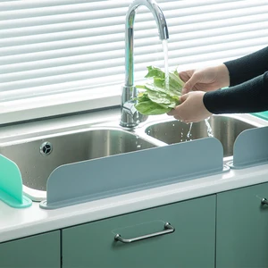 sink flap kitchen gadgets water retaining artifact dishwashing sink splash water barrier silicone baffle kitchen items free global shipping