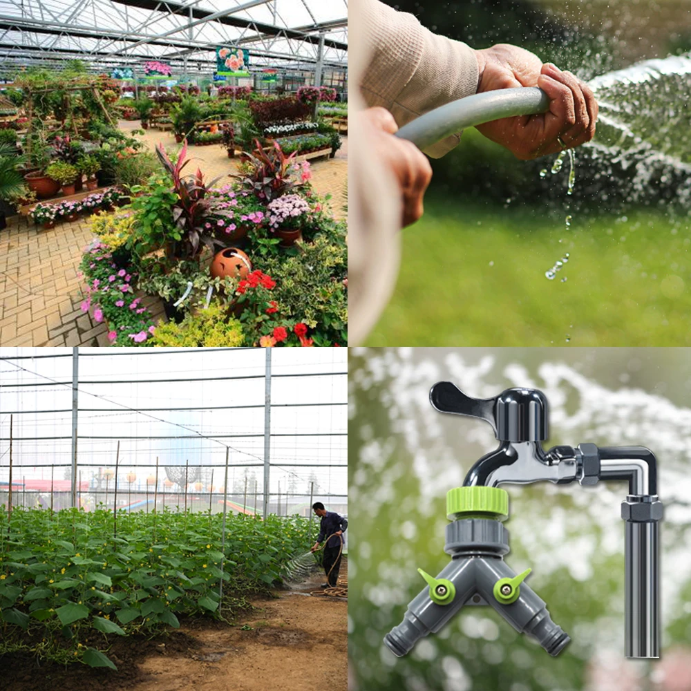 2 полосная простая в использовании соединение Y Разделение садовый шланг кран