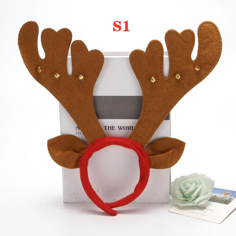 

Christmas Headband Cute Reindeer Antlers Hair Hoops Headdress Party Favors Supplies Decorations