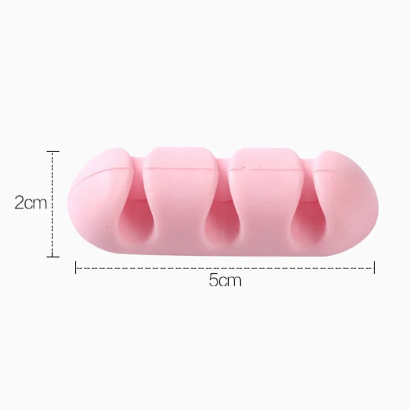 2pc USB Charging Data Cable Winder Silicone Organizer Flexible Cord Management Clips For Mouse Wired Earphone Holder | Дом и сад