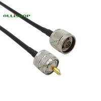 rf lmr200 pigtail cable uhf pl 259 male to n male coaxial antenna connector for vehicle cb mobile two way radio ham radio 1 30m