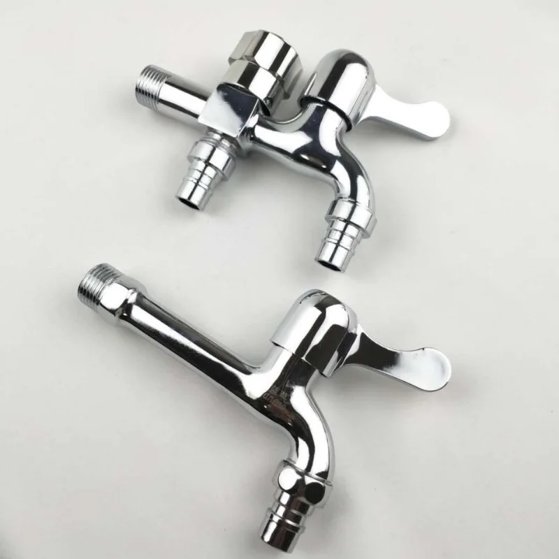 

Faucet Extender One In Two Out Lengthened Washing Machine Special Faucet Double Water Outlet Cold and Hot Water Faucet Household
