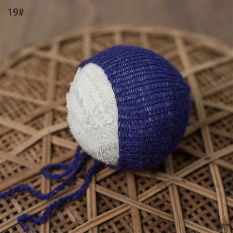 Вязаная шапка для новорожденных детский чепчик вязаная крючком девочек шапочки