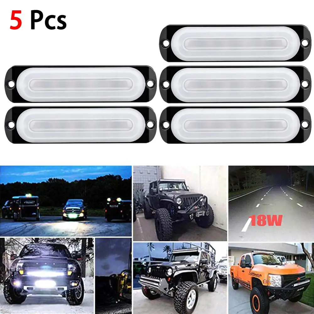 5Pcs 12V светодиодный рабочий светильник бар наводнения месте внедорожный 4WD
