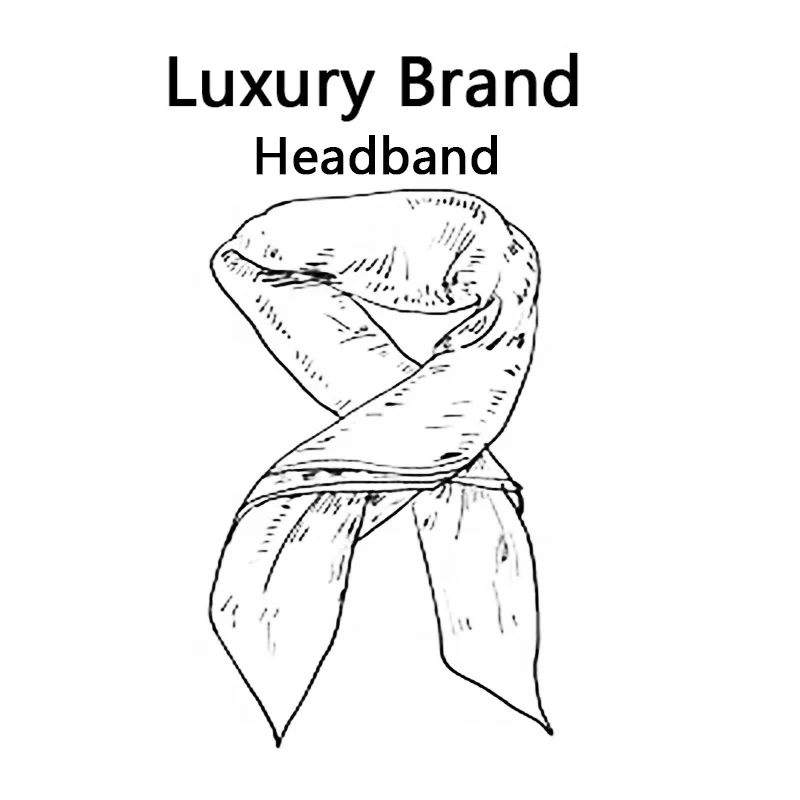 

Matching Clothes for Summer Bags for Winter Silk Scarf Women Headband Strap Bag Accessories Suitcase Streamers WJ10011