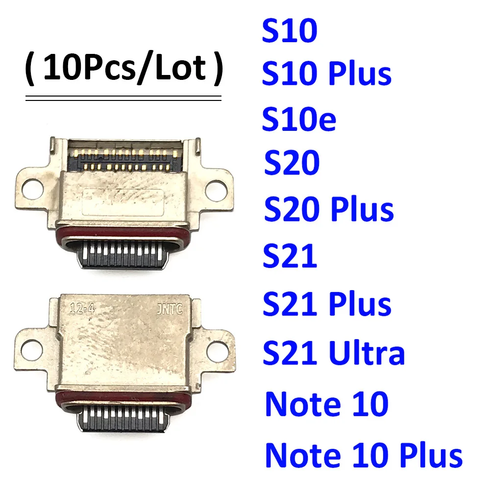 10Pcs Original Type-C USB Charger Jack Connector socket charging port For Samsung S8 S9 S21 S22 S10 S20 S10e Note 10 Plus Ultra