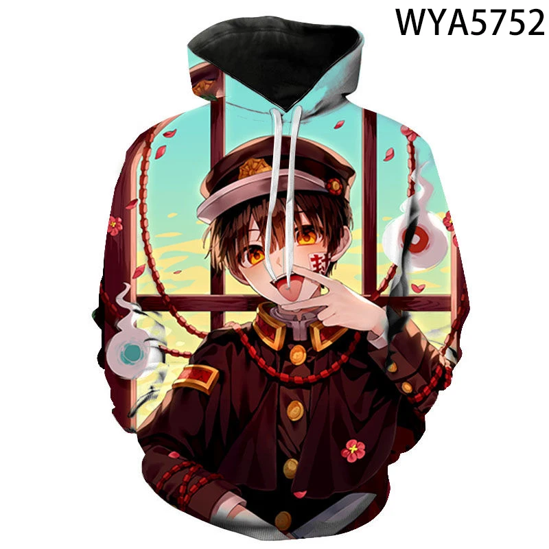 Толстовки Hanako-kun с 3D принтом унитаза Модный пуловер для мужчин и женщин мальчиков