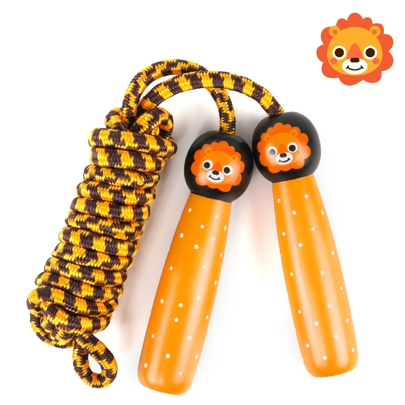 

Jump Rope with Wood Handles for Kids - Skipping Rope Great for Children and Students Outdoor Fun Activity, Party Favor , Recreat