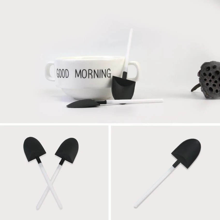 5 шт. пластиковые одноразовые мини совка ложки комнатные Мороженое ложка для