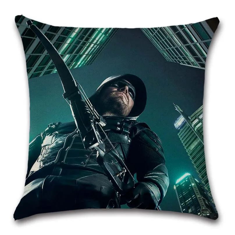 Arrow 7 season TV poster Oliver Queen Cushion Cover Decoration Home sofa chair seat kids bedroom gift friend present pillowcase | Дом и сад