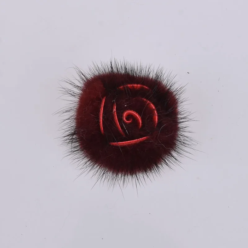 6 см цветок из меха норки помпон для самостоятельного изготовления ювелирных