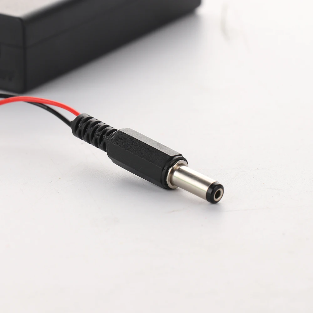 2*18650 Battery Box Case Holder Series 2 Slots DIY Storage Switch ON/Off &ampCover DC Plug For Soldering Connecting |