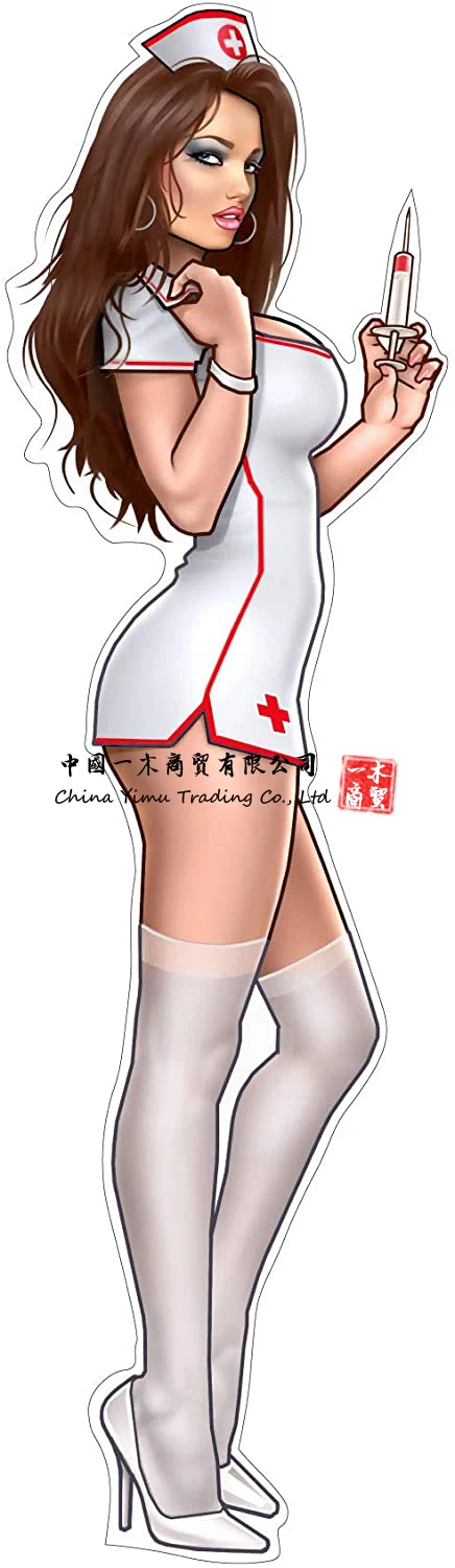 Пинап пикантная наклейка для медсестры стикер мотоцикла девочек|Наклейки на