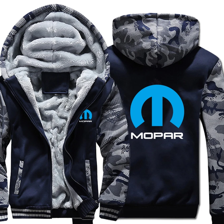 Mopar Hoodies Winter Camouflage Sleeve Jacket Men Wool Liner Fleece Sweatshirts | Мужская одежда