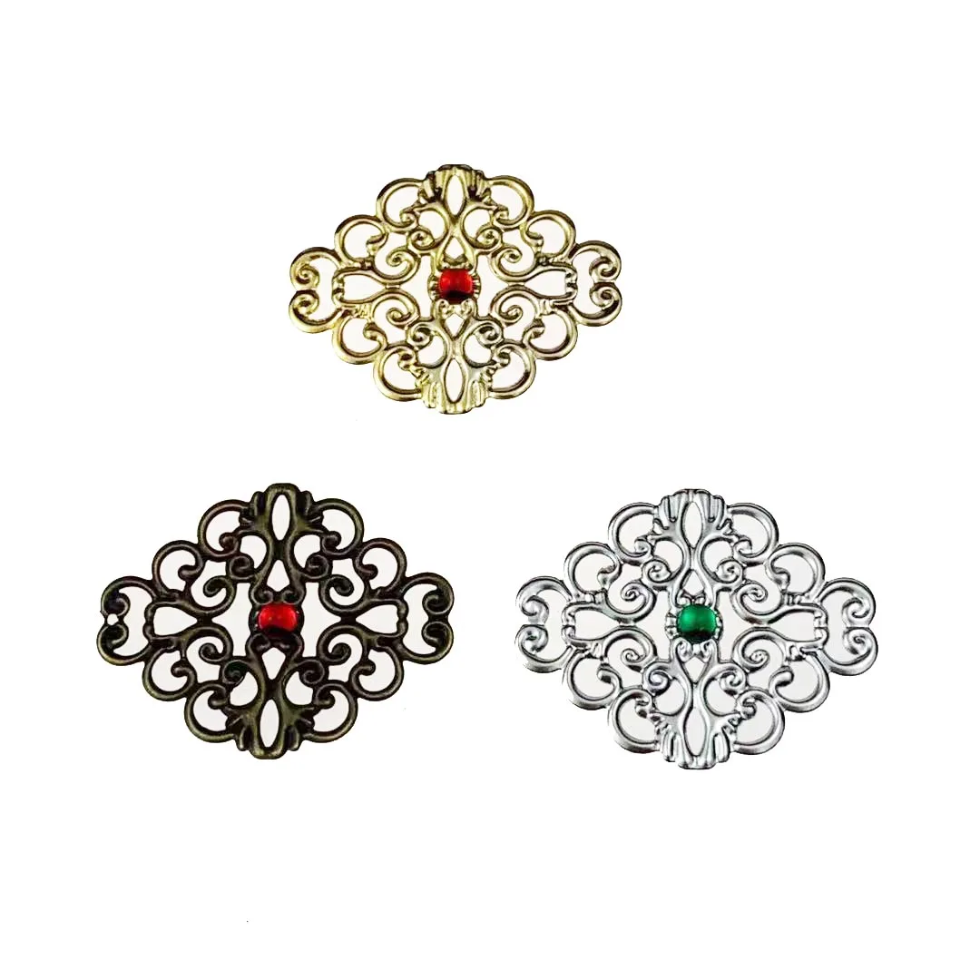 20 шт. филигрань обертывания цветок традиционные декоративные разъемы