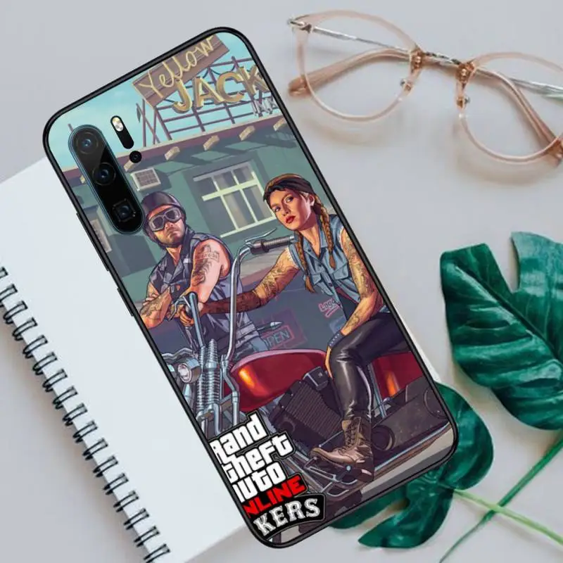 

Rockstar GTA 5 Grand Theft Phone Case For Huawei P40 P20 P30 lite Pro P Smart 2019 Mate 40 20 10 Lite Pro Nova 5t