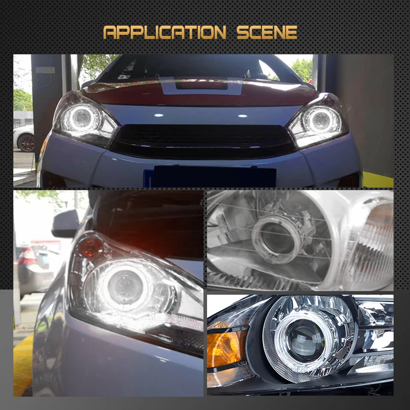 2 5 дюймовых Биксеноновые дооснащения объектив проектора с глаза ангела