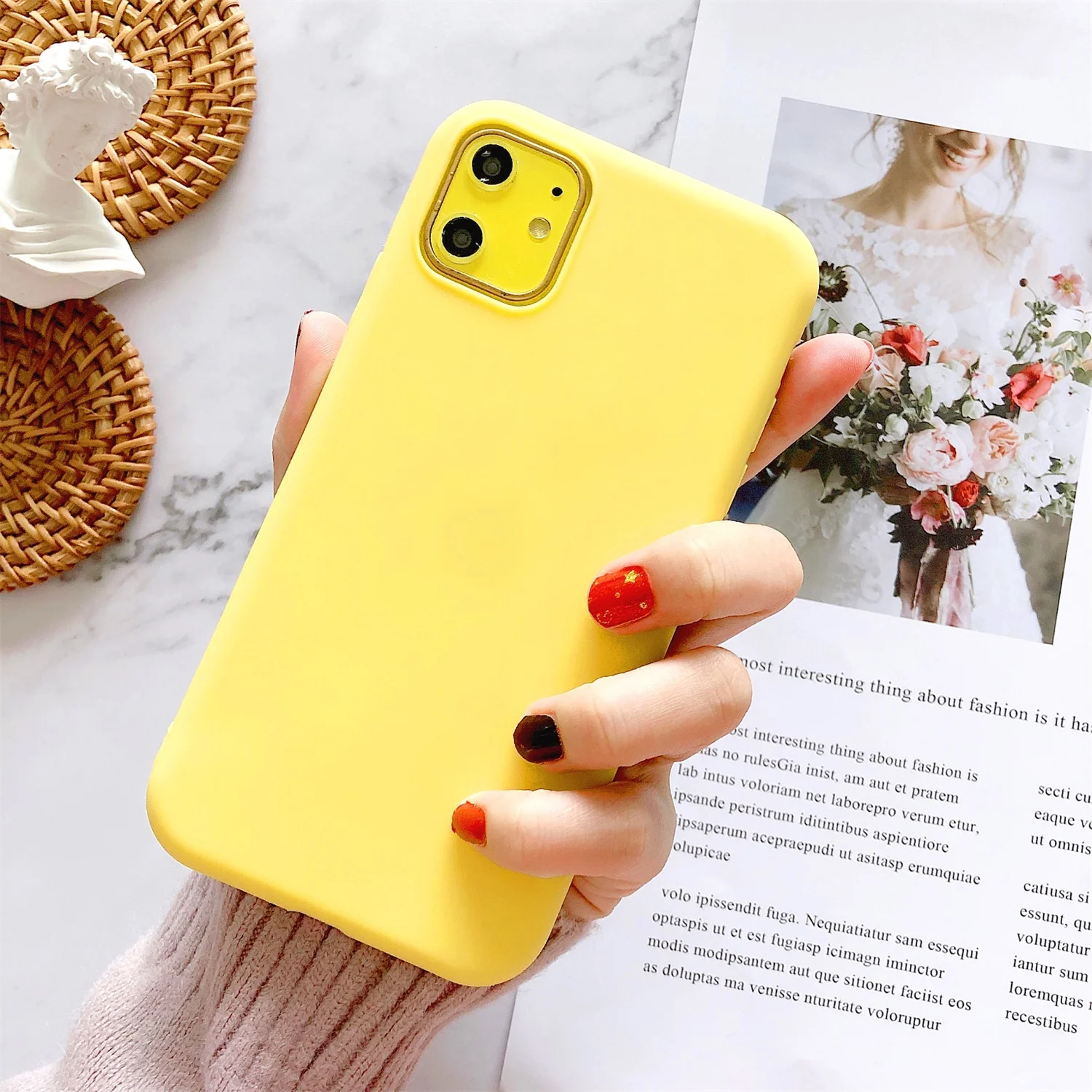 LISCN мягкий чехол для телефона из ТПУ iPhone 5S 5 6 6splus 7 8 X XS XR Xs Max 11 Pro 8plus Чехол 9 цветов