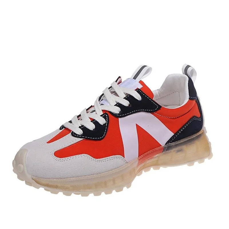 

2021 Summer New Women Casual Shoes High Quality Women Sneakers Fashion Women Shoes Lace-up Sneakers Outdoor Damping Female Shoes