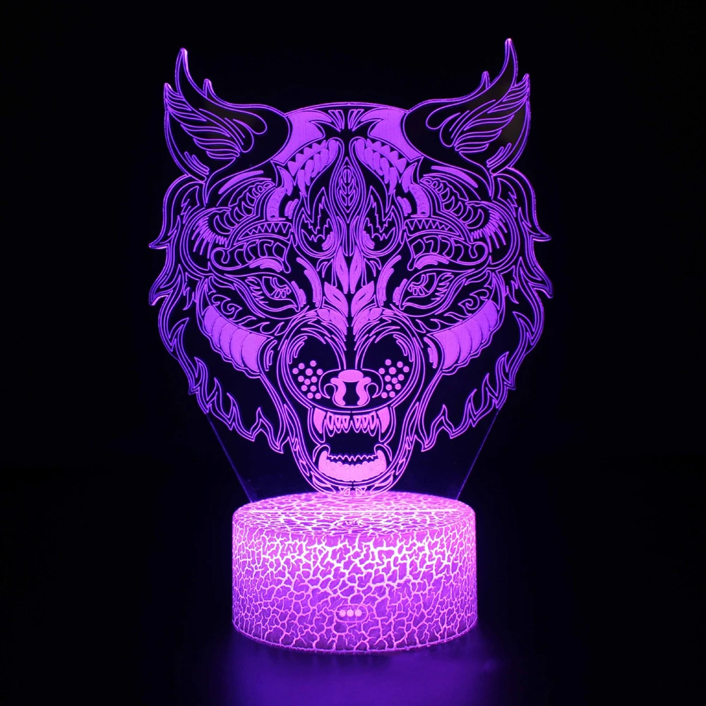 

Wolf 2 Series 3D Night Light