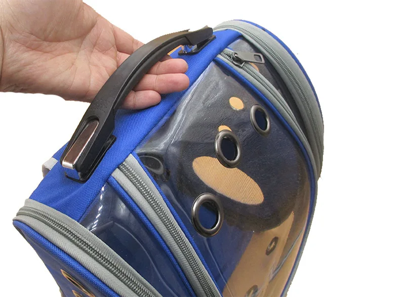

New Square Transparent Space Bag with Holes, Breathable, Portable and Foldable Pet Capsule Backpack Cat Bag
