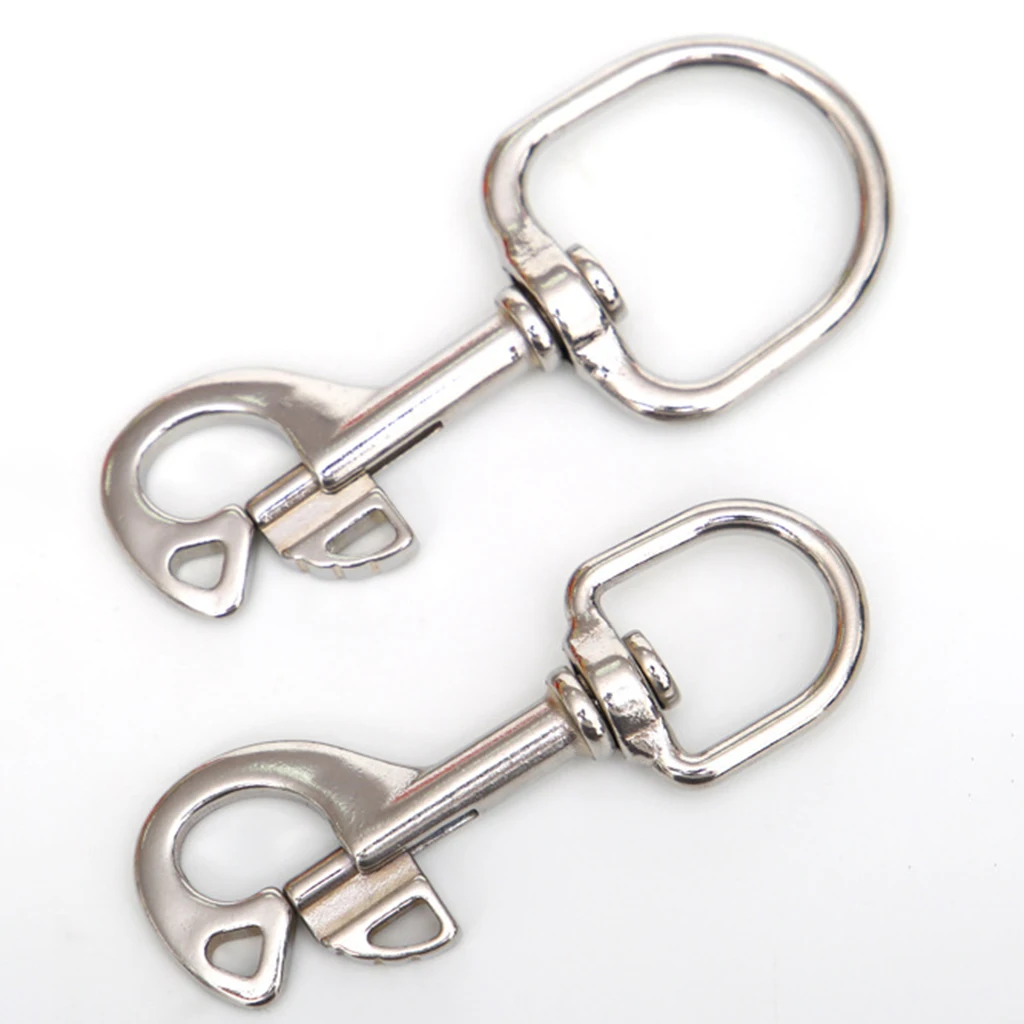 

Solid Spring Hooks Single Ended Heavy Duty Hooks Diving Swivel Eye Bolt Snap Hook Clip- Easy Operate One Hand Using