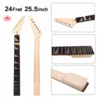 Гриф для кленовой гитары, 24 лада, 25,5 Стопорная гайка, подставка из палисандра, стиль Джексона # US