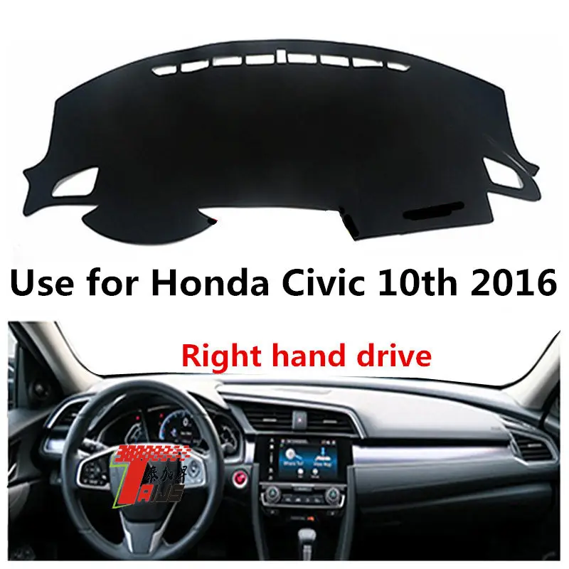 

Taijs Left Hand Drive Hot Selling Polyester Fibre Model Car Dashboard Cover Dashmat for Honda Civic 10TH 2016 2017 2018 2019