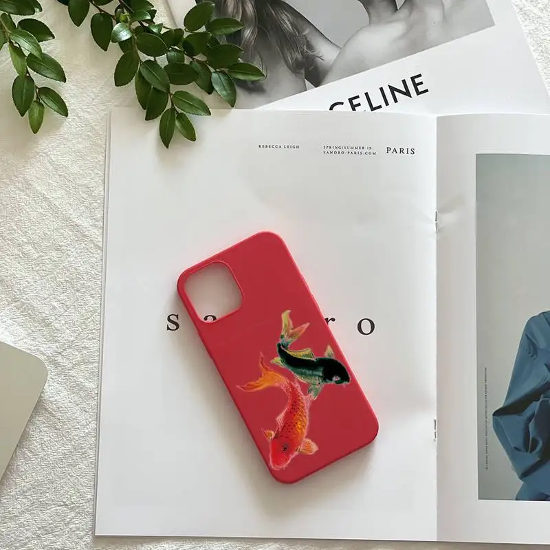 Фото Китайский чехол для телефона Koi Fish чехлы оболочка Iphone 6 7 8 Plus X Xs Xr 11 12 13 Mini Pro Max Китайский чехол для телефона Koi Fish чехлы оболочка Iphone 6 7 8 Plus X Xs Xr 11 12 13 Mini Pro Max